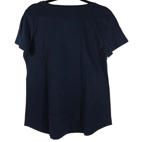 Disney Celebrate Together Womens Navy Sunshine & Good Vibes Tie-Dye Print Mickey - Picture 2 of 7